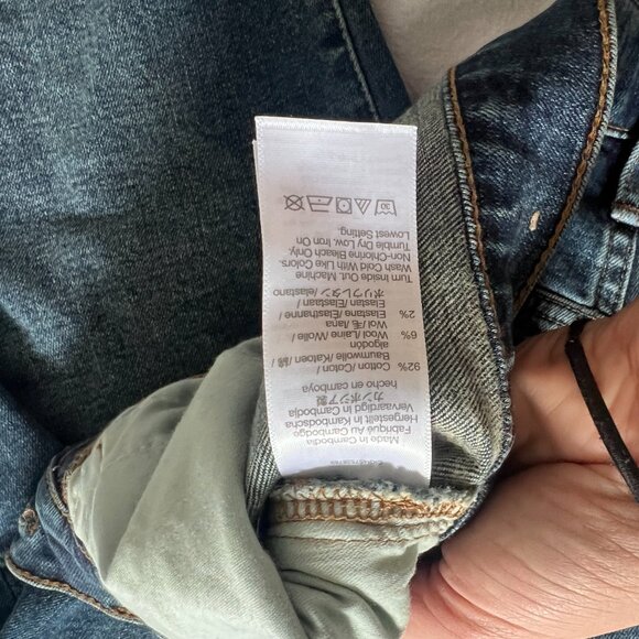 Madewell High-Rise Straight Jeans in Dark Blue Wash - Picture 5 of 5